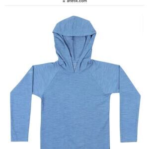 Anetik KIDS EXPLORER TECH HOODY blue size 5 rashguard heat protection